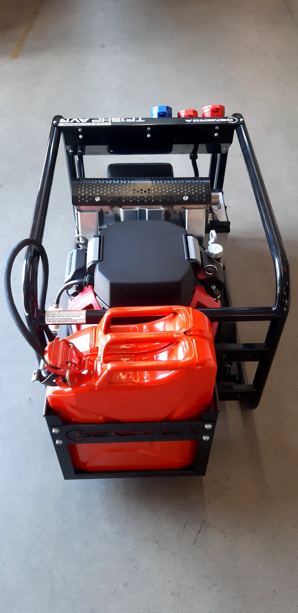 HONDA - Třífázová elektrocentrála TP 15 HP AVR s podvozkem