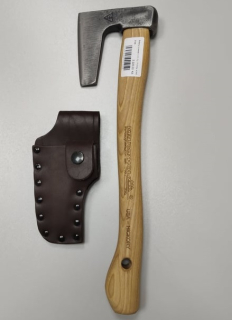 KRUMPHOLZ - Sekera Lovecká 0,33kg , Hickory s koženým pouzdrem